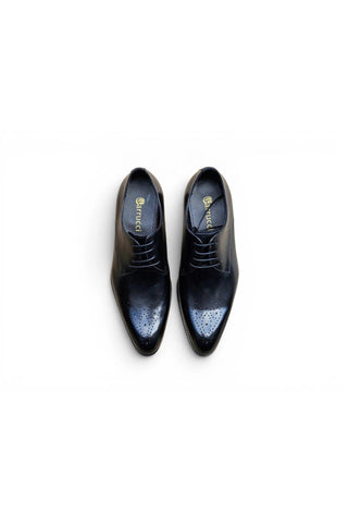 Carrucci KS479-04 Leather Derby-AmbrogioShoes