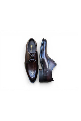 Carrucci KS479-04 Leather Derby-AmbrogioShoes