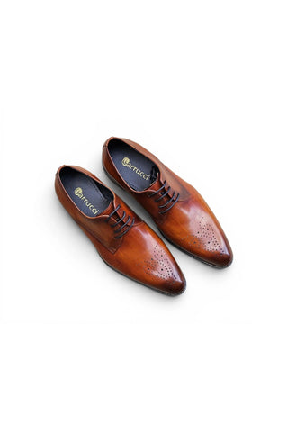 Carrucci KS479-04 Leather Derby-AmbrogioShoes