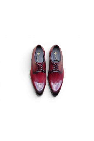 Carrucci KS479-04 Leather Derby-AmbrogioShoes