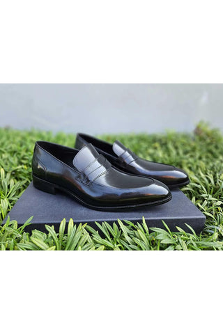Carrucci KS479-11 Leather Penny Loafer-AmbrogioShoes