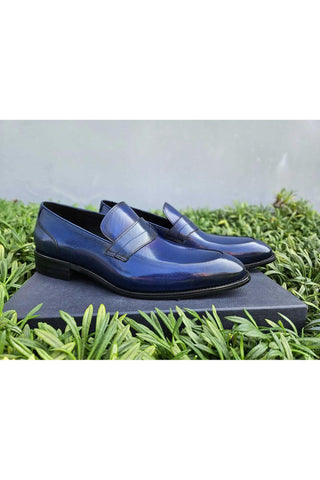 Carrucci KS479-11 Leather Penny Loafer-AmbrogioShoes