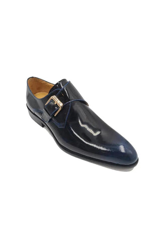 Carrucci KS479-15P Leather Single Monk-Strap-AmbrogioShoes