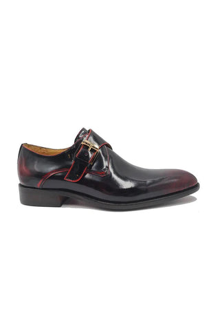 Carrucci KS479-15P Leather Single Monk-Strap-AmbrogioShoes