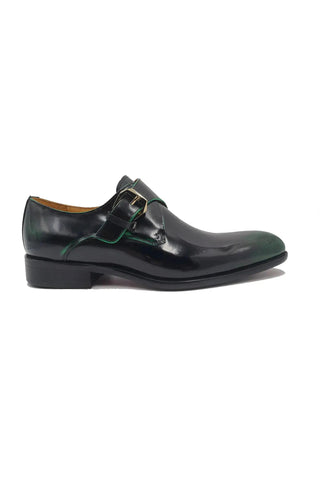 Carrucci KS479-15P Leather Single Monk-Strap-AmbrogioShoes