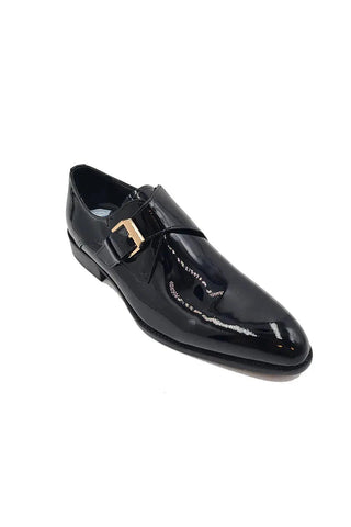 Carrucci KS479-15P Leather Single Monk-Strap-AmbrogioShoes