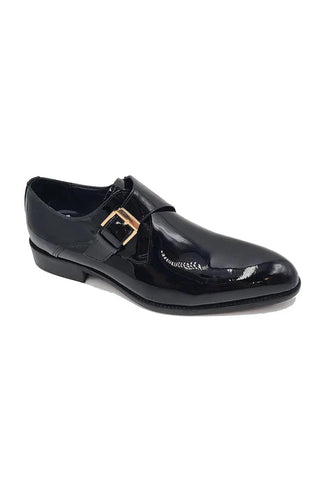 Carrucci KS479-15P Leather Single Monk-Strap-AmbrogioShoes