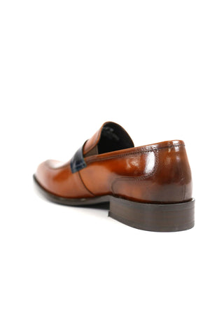 Carrucci KS479-601 Leather Penny Loafer-AmbrogioShoes