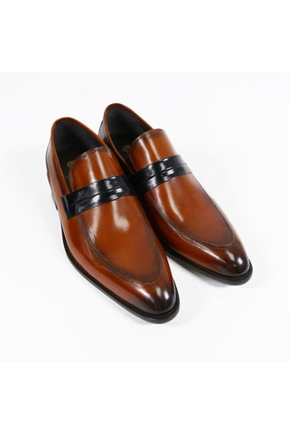 Carrucci KS479-601 Leather Penny Loafer-AmbrogioShoes