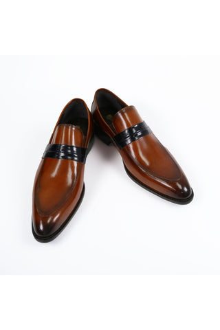 Carrucci KS479-601 Leather Penny Loafer-AmbrogioShoes
