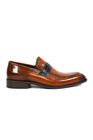 Carrucci KS479-601 Leather Penny Loafer-AmbrogioShoes