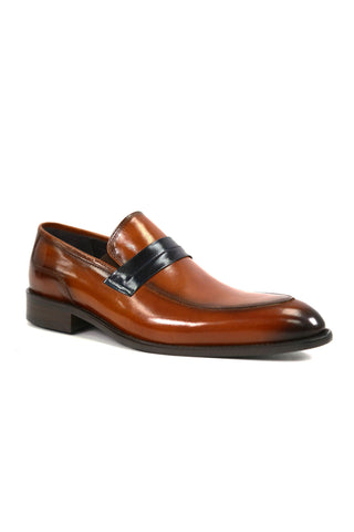 Carrucci KS479-601 Leather Penny Loafer-AmbrogioShoes