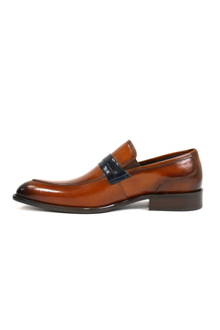 Carrucci KS479-601 Leather Penny Loafer-AmbrogioShoes