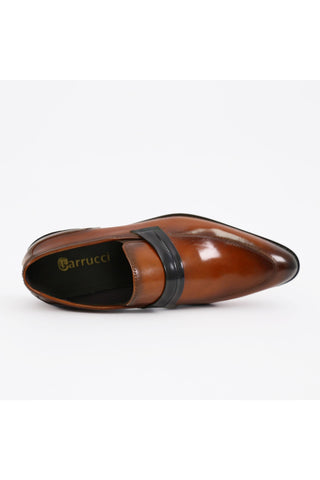 Carrucci KS479-601 Leather Penny Loafer-AmbrogioShoes