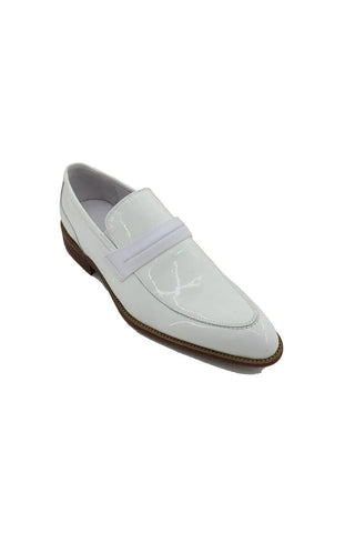 Carrucci KS479-601P Patent Tuxedo Penny Loafer-AmbrogioShoes