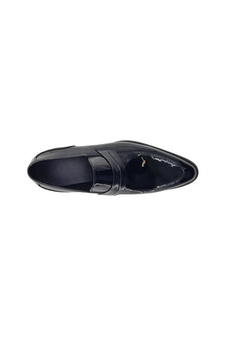 Carrucci KS479-601P Patent Tuxedo Penny Loafer-AmbrogioShoes