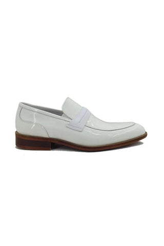 Carrucci KS479-601P Patent Tuxedo Penny Loafer-AmbrogioShoes