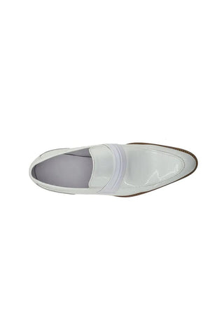 Carrucci KS479-601P Patent Tuxedo Penny Loafer-AmbrogioShoes