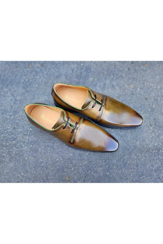 Carrucci KS480-101 Leather Derby-AmbrogioShoes