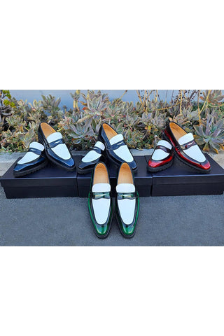 Carrucci KS480-102PT Patent Leather Penny Loafer