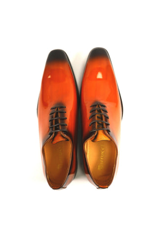 Carrucci KS503-101P Patent Wholecut Oxford-AmbrogioShoes