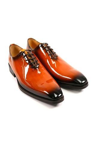 Carrucci KS503-101P Patent Wholecut Oxford-AmbrogioShoes