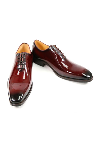 Carrucci KS503-101P Patent Wholecut Oxford-AmbrogioShoes