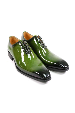 Carrucci KS503-101P Patent Wholecut Oxford-AmbrogioShoes