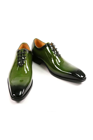 Carrucci KS503-101P Patent Wholecut Oxford-AmbrogioShoes