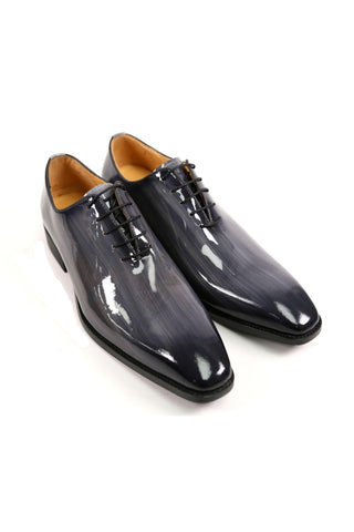 Carrucci KS503-101P Patent Wholecut Oxford-AmbrogioShoes
