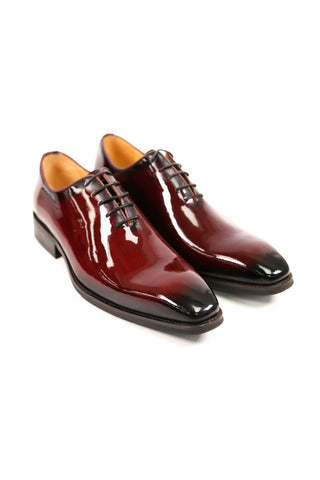 Carrucci KS503-101P Patent Wholecut Oxford-AmbrogioShoes