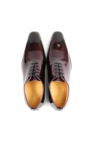 Carrucci KS503-101P Patent Wholecut Oxford-AmbrogioShoes