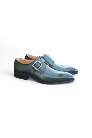 Carrucci KS503-35 Leather Single Monk-Strap