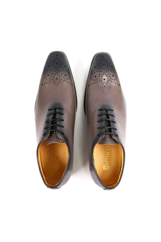 Carrucci KS503-36 Leather Whole cut Oxford-AmbrogioShoes