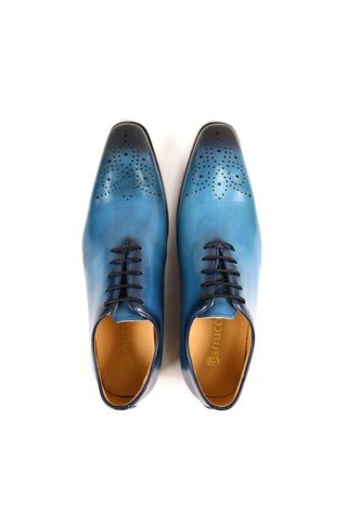 Carrucci KS503-36 Leather Whole cut Oxford-AmbrogioShoes