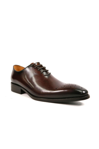Carrucci KS503-36 Leather Whole cut Oxford-AmbrogioShoes