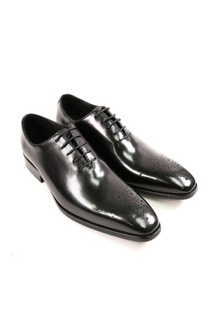 Carrucci KS503-36 Leather Whole cut Oxford-AmbrogioShoes