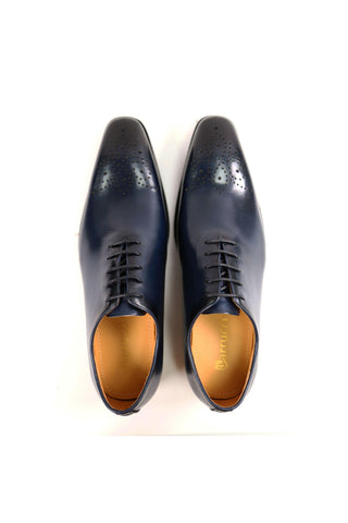 Carrucci KS503-36 Leather Whole cut Oxford-AmbrogioShoes