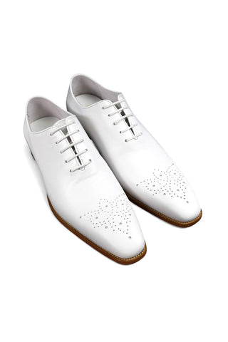 Carrucci KS503-36 Leather Whole cut Oxford-AmbrogioShoes