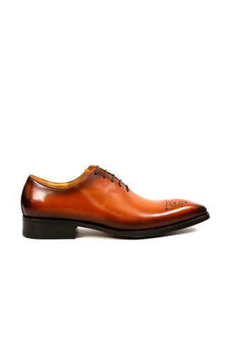 Carrucci KS503-36 Leather Whole cut Oxford-AmbrogioShoes