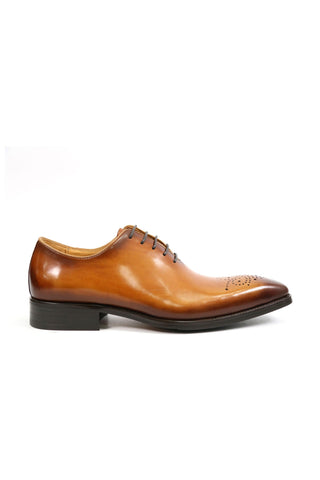 Carrucci KS503-36 Leather Whole cut Oxford-AmbrogioShoes