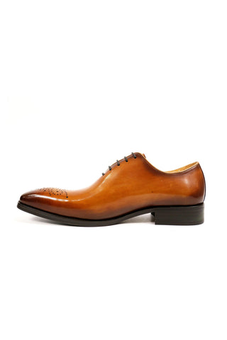 Carrucci KS503-36 Leather Whole cut Oxford-AmbrogioShoes