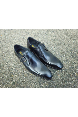 Carrucci KS503-39 Leather Single Monk-Strap