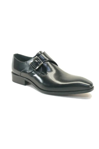 Carrucci KS503-39 Leather Single Monk-Strap