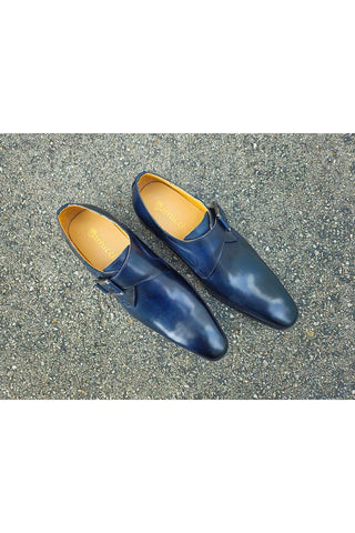 Carrucci KS503-39 Leather Single Monk-Strap