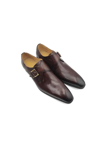 Carrucci KS503-39 Leather Single Monk-Strap
