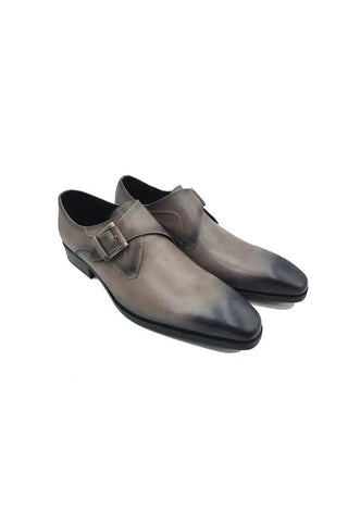 Carrucci KS503-39 Leather Single Monk-Strap