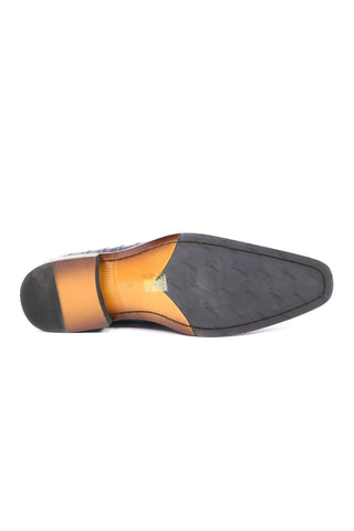 Carrucci KS503-61E Alligator Embossed Leather Horsebit Loafer-AmbrogioShoes