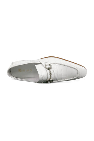 Carrucci KS503-61E Alligator Embossed Leather Horsebit Loafer-AmbrogioShoes
