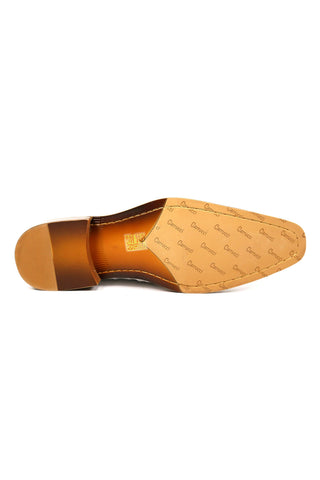 Carrucci KS503-61E Alligator Embossed Leather Horsebit Loafer-AmbrogioShoes